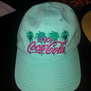 Vintage Coca Cola Turquoise Hat Never Worn